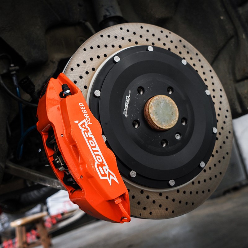 奥.迪A6/A6L/A7/A8/RS6/RS7/Q8十活塞刹车卡钳改装套件全新制动盘