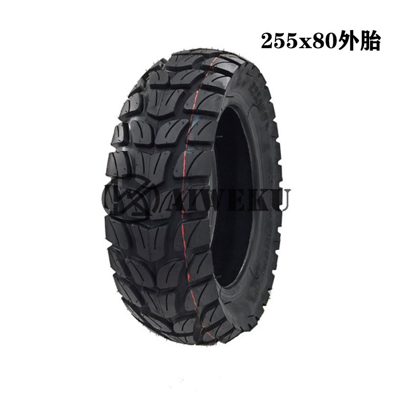 飞神款 80/65-6 外胎  加厚内胎 10寸电动车滑板车配件255x80充气