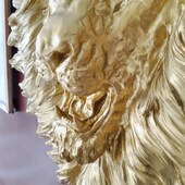 Lion Art Head 动物树脂 Wall Mounted 狮子头壁挂专用玻璃钢中式