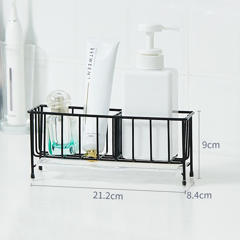 厨房水池放洗碗海绵钢丝球收纳架窗台沥水置物架免打孔壁挂抹布架