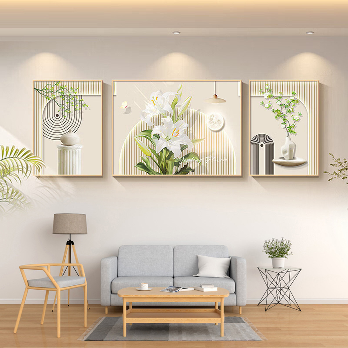 墨濯尘侘寂风客厅挂画沙发轻奢高级感背景墙装饰画壁画餐厅奶油风,家居饰品,现代装饰画,淘宝优惠券,粉丝福利购,淘宝优惠卷