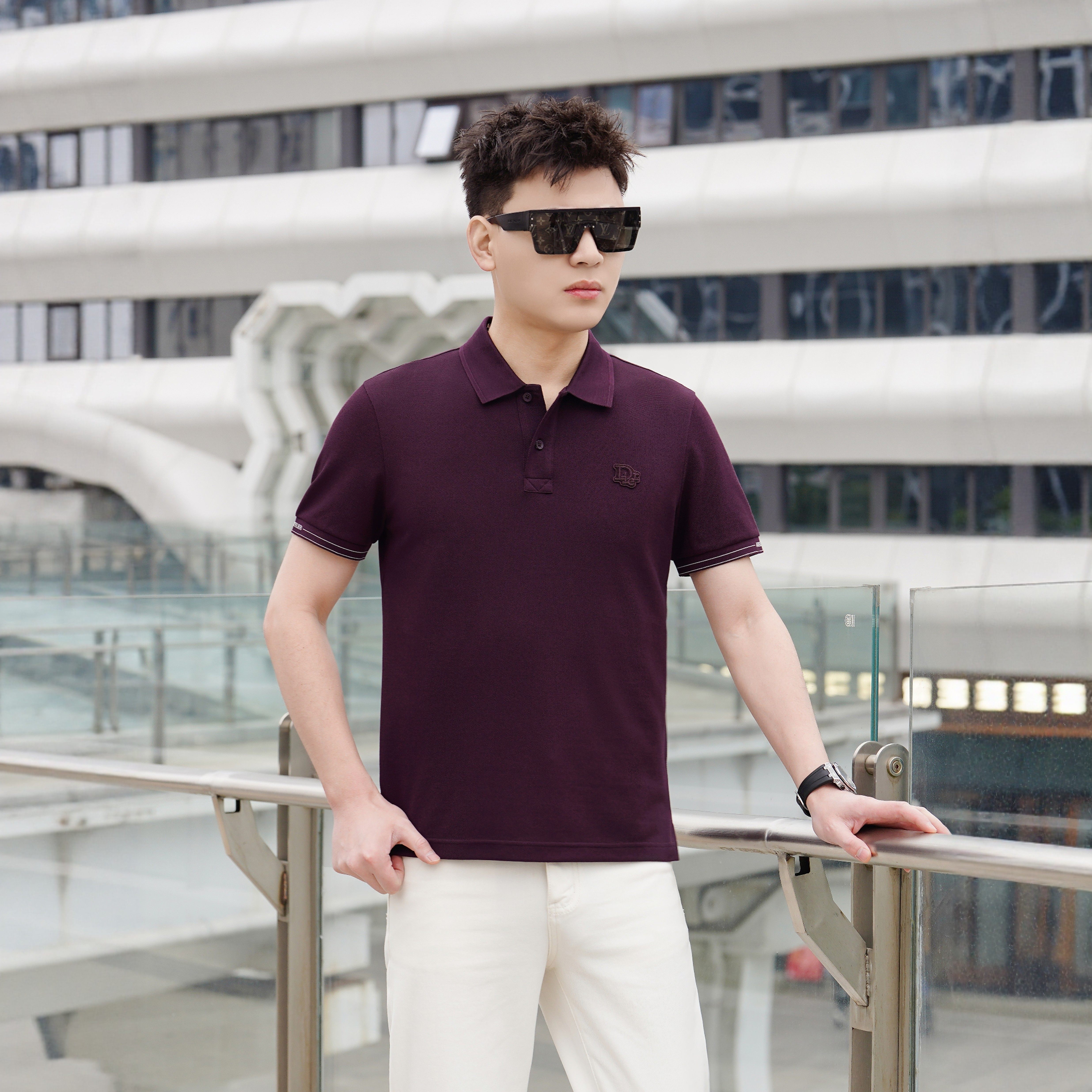 2026新款男士短袖polo衫男款欧货轻奢polo衫男士修身商务休闲男装