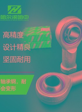 外螺纹鱼眼杆端关节轴承接头SA5 6 8 10 12 14 16 18 20 22 25 TK