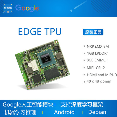 Google EDGE TPU人工智能 模块 mPCIE/M.2 Accelerator