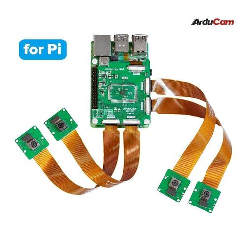 Arducam 8MP*4 Quadrascopic Camera Bundle Kit Four IMX219