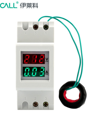 伊莱科D37-2042双显示交流电流电压数显精准多功能表显示表定制