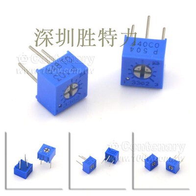 原装 3362P-1-504 BOURNS DIP可变电阻500Kohm 10% (价不准)