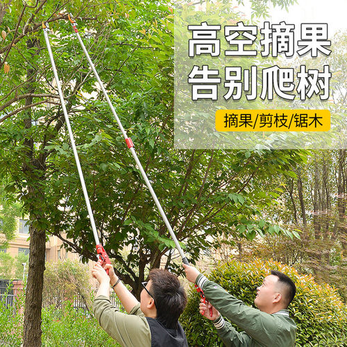 摘水果神器空摘果神器伸缩杆枝黄皮摘果器枇杷荔枝剪刀采摘剪