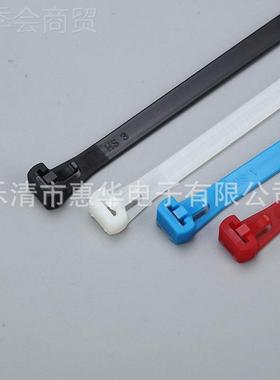 尼厂家可供应松式扎带龙扎缆带活扣扎带电黑色可调活LLC扣束线带