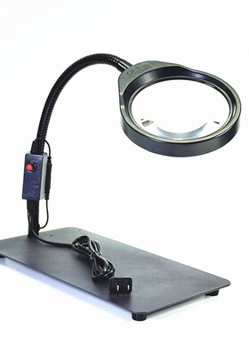 PDOK台式放大镜带LED灯工作台032C带支架维修用阅读检测新款