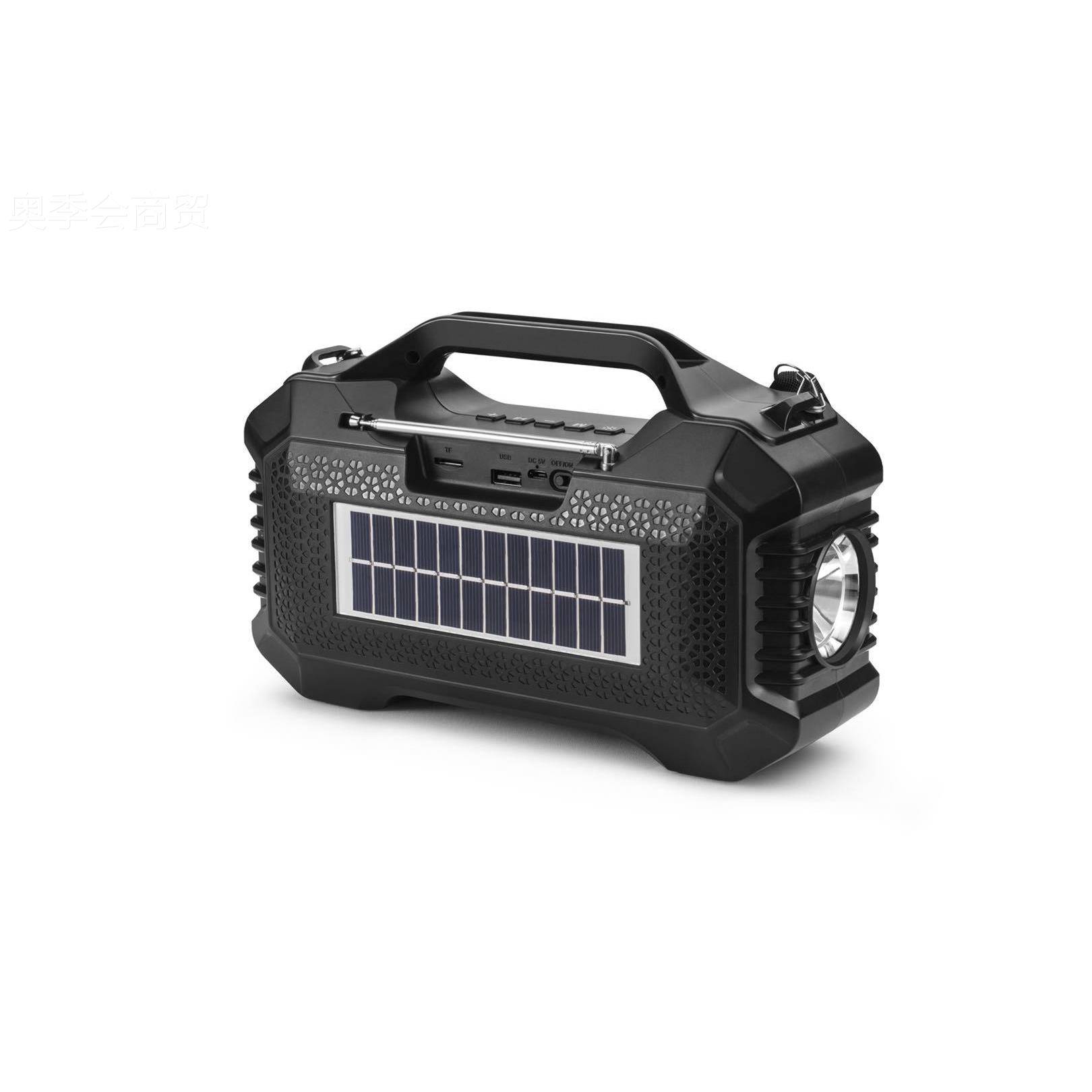 新款热卖无线蓝牙6音箱太阳能板非手F电MCU筒收音机洲音箱HF-91SU