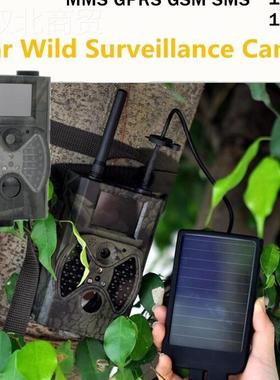 Suntek 6V机户相适用小太阳能电池板池 内置15PSG外00MAH锂电电芯