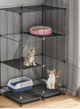 猫笼猫别墅清仓笼子家用室内猫舍带厕所超大自由空间小型猫咪猫窝