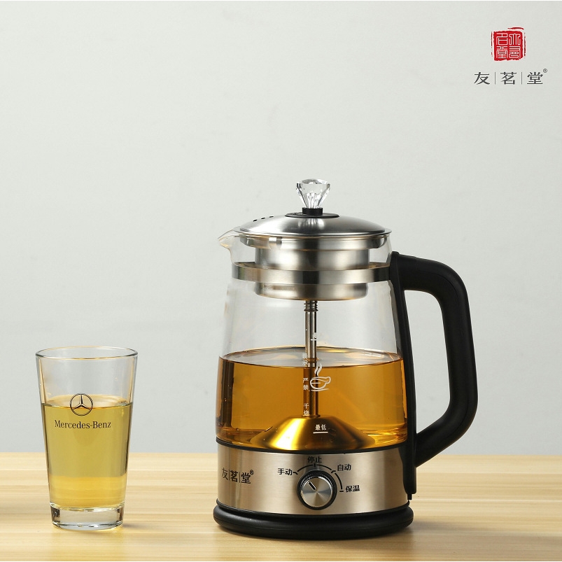 友茗堂电热水壶家用一体不锈钢烧水壶全自动恒温蒸茶壶泡茶煮茶器