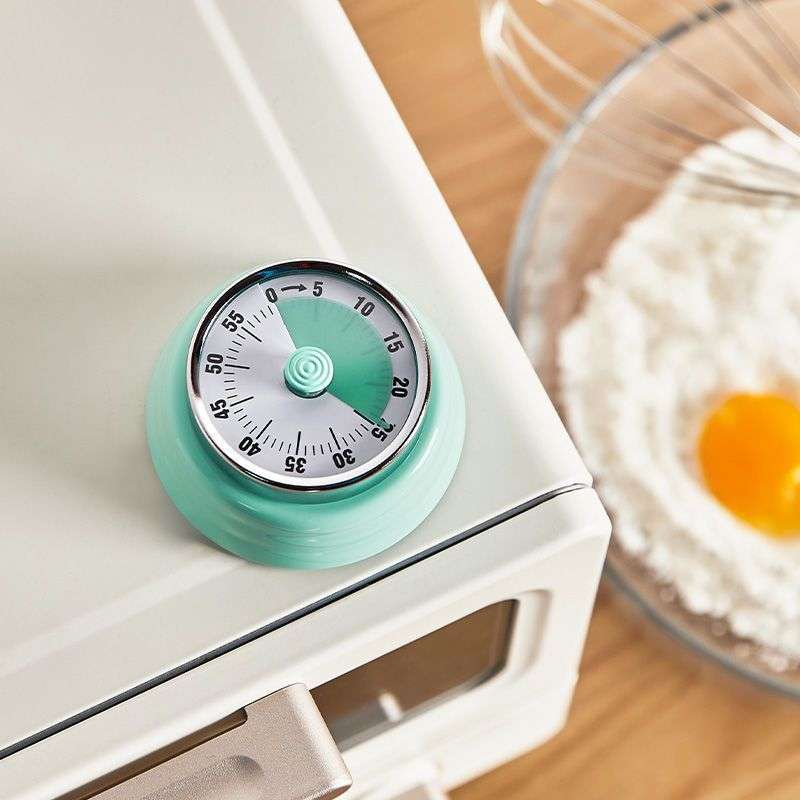 日式机械计时器厨房做饭定时提醒器可视化时间管理闹钟倒计时磁吸