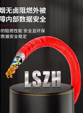 安普康AMPCOM超六类网线CAT6A8类非屏蔽网线电脑宽带万兆网连接线