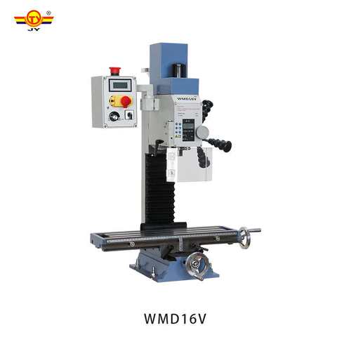 家用微型钻铣床WMD16V精密小型台钻铣床金属台式多功能机床小铣床