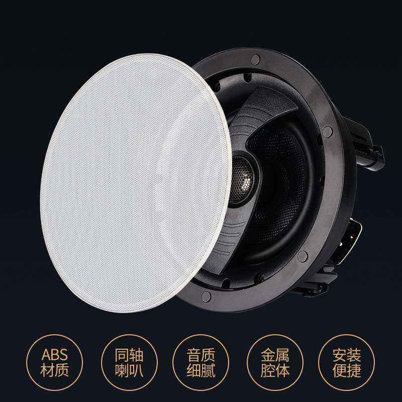 山水T5吸顶式5.1家庭影院音响套装电视家用客厅吊顶箱环绕音箱
