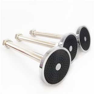 80重型万向脚杯 碳钢实心铁脚杯 m16m20m24万向调节脚