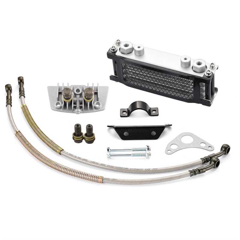 铝制散热器越野摩托车配件油冷器适合猴子车弯梁车机50-160cc