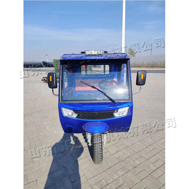 重载型自卸纯电动三轮车 大架把式翻斗车 农用减震式货物运输车