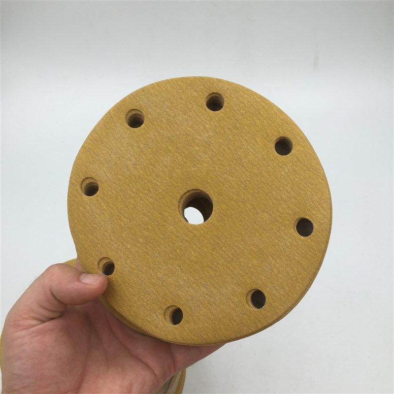 大美汽车6寸9孔干磨砂纸 磨灰机植绒砂纸 打磨圆形沙皮黄砂100张,标准件/零部件/工业耗材,砂纸,淘宝优惠券,粉丝福利购,淘宝优惠卷