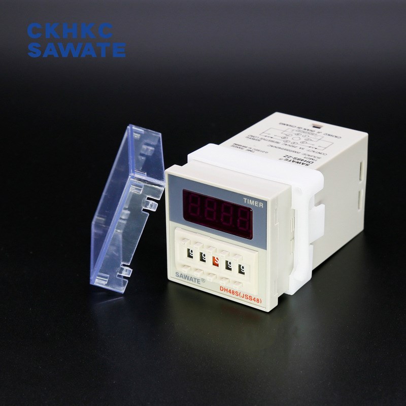 SAWATE 延迟数显时间继电器 DH48S-2Z控制延迟计时器 220v380v12V