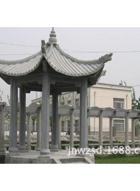 层六角雕龙石雕亭子哪里卖 龙雕凉亭图集 石造百龙亭价格
