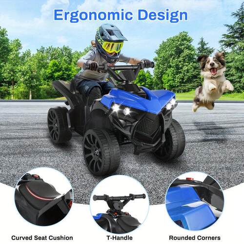 跨境Car for Kids with Headlights Pedal Accelerator Anti