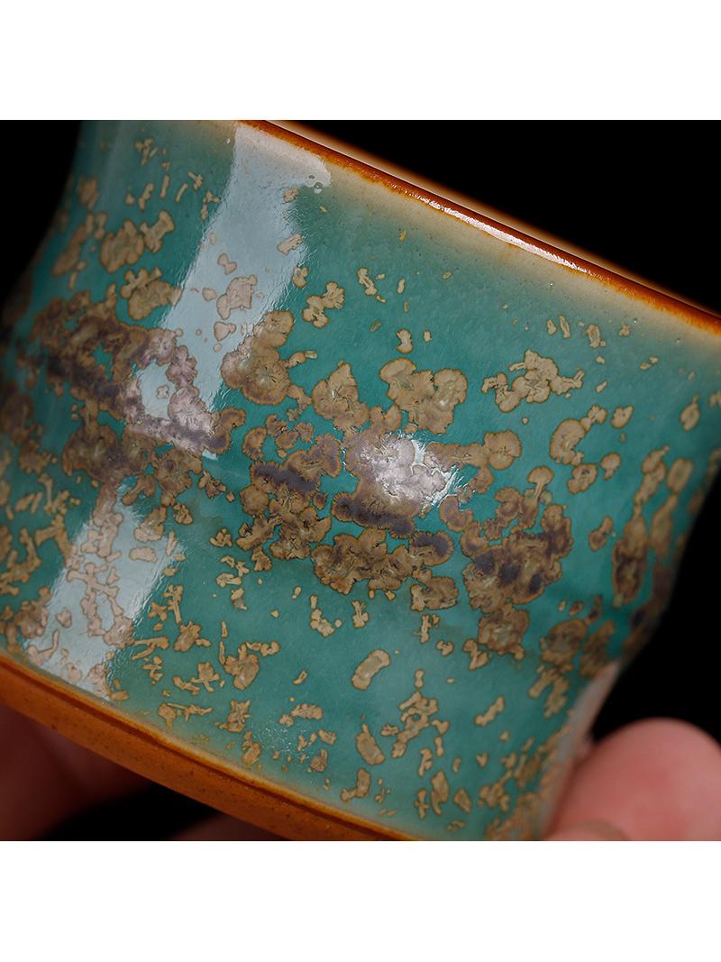 实体禹州钧窑杯窑变茶杯钧瓷茶杯主人杯陶瓷功夫茶具喝茶杯