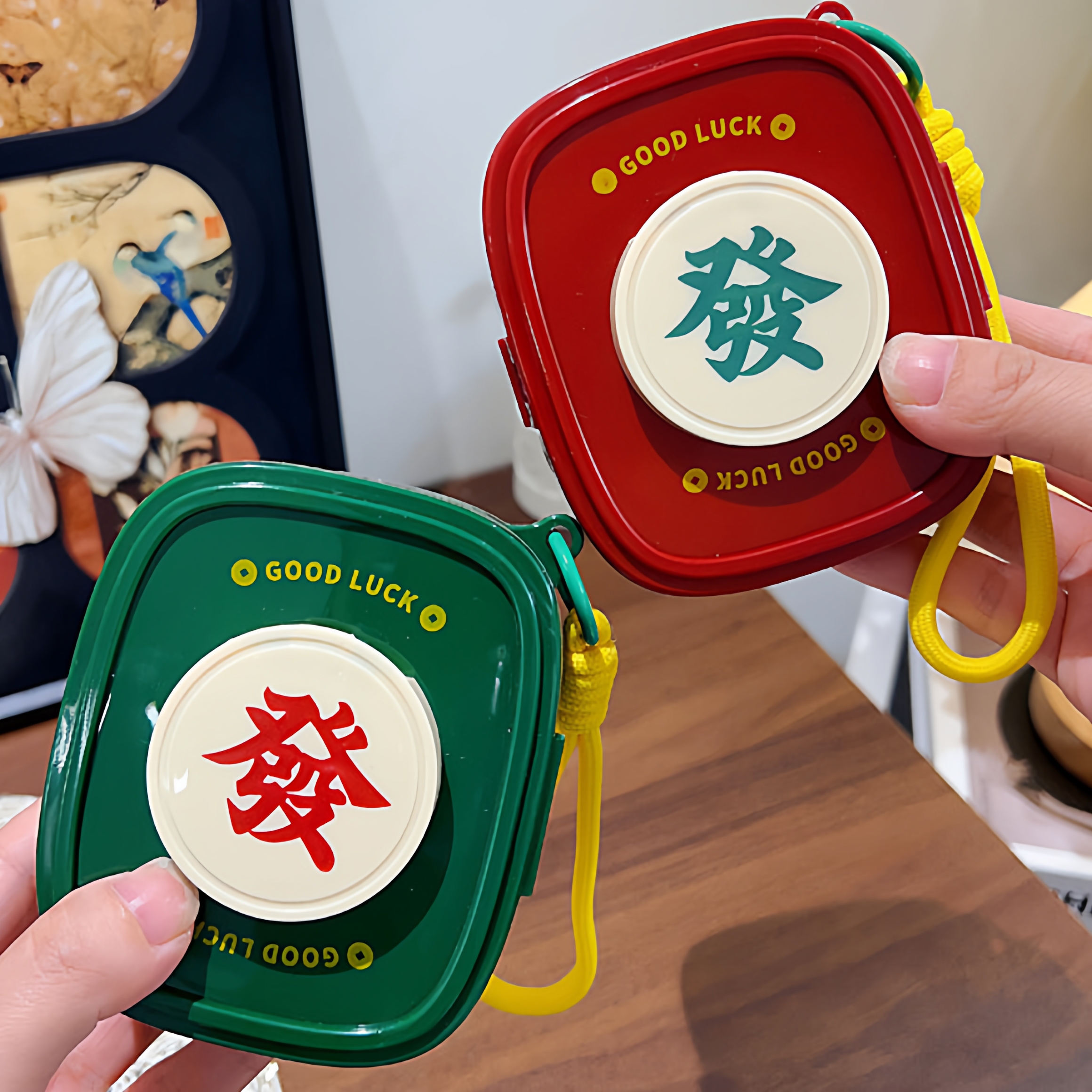 发财盒随身收纳折叠手机支架