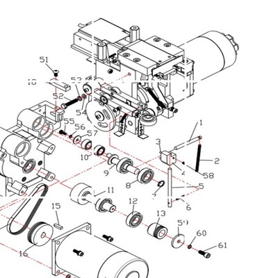 永创MH_301A机台用3槽轮传动带116J3PU多沟带290MM适配