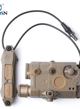 WADSN沃德森LA-PEQ-15战术照明红色/IR激光镭射SF双控鼠尾套