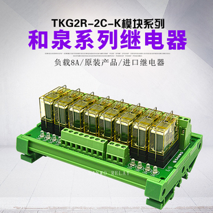 8路和泉PLC放大板控制器 IDEC继电器模组24V  TKG2R-2C-K824