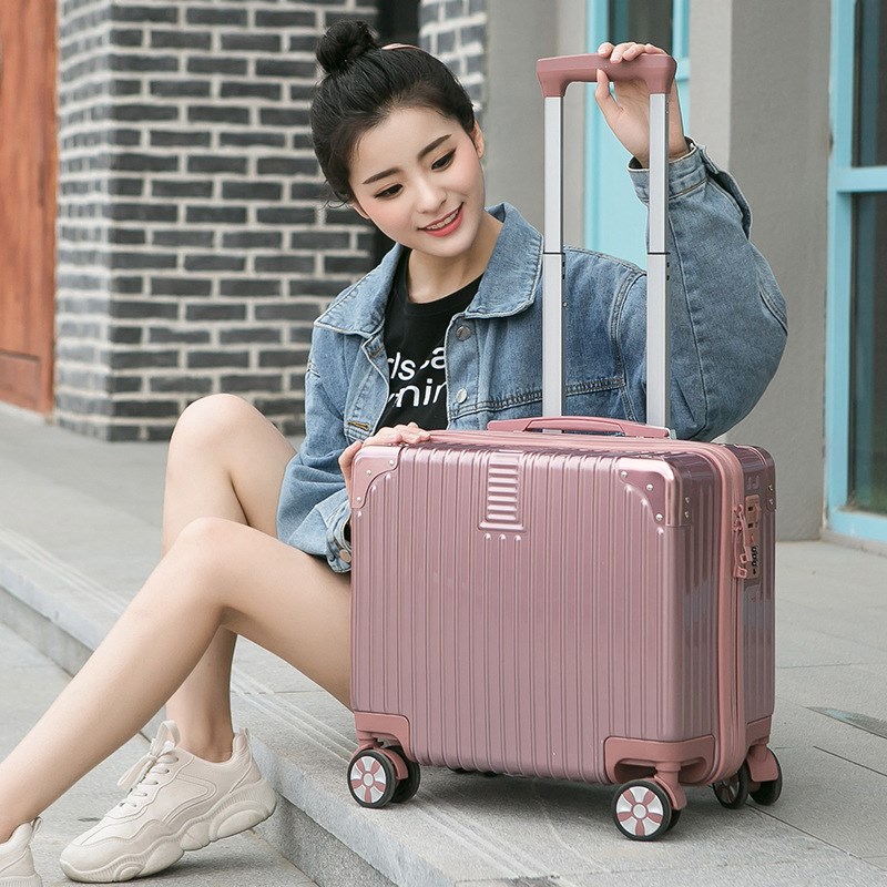 行李箱女小拉杆箱小型密q码旅行箱18寸登机箱子网红16轻便小号可