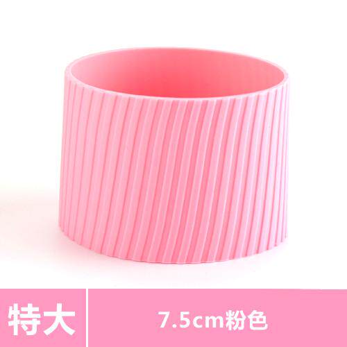 玻璃水杯保温杯套直筒加厚耐热防烫隔热硅胶套杯套防滑茶杯保新款