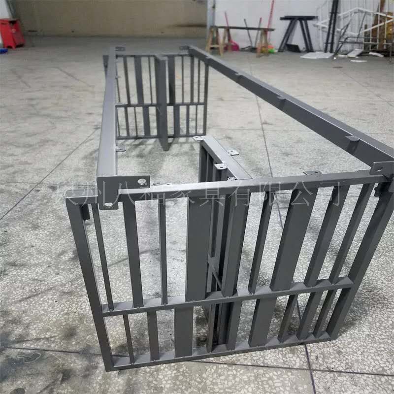 新款定制金属铁艺桌腿支架T型大板桌架吧台脚办公桌台脚餐桌脚桌