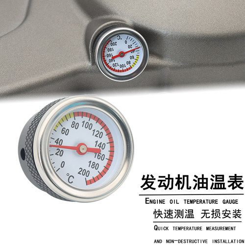 奔达金吉拉/灰石QJ闪300 GV300改装机油表油温表引擎温度表配件
