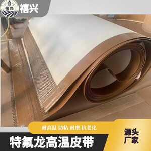 耐高温特铁氟龙皮带UV丝印微波烘房脱模输送防粘食品隧道炉烙饼机