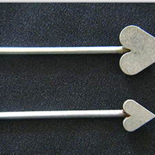 heartshaped steel bar灯工工具 Stainless 灯工玻璃心型棒