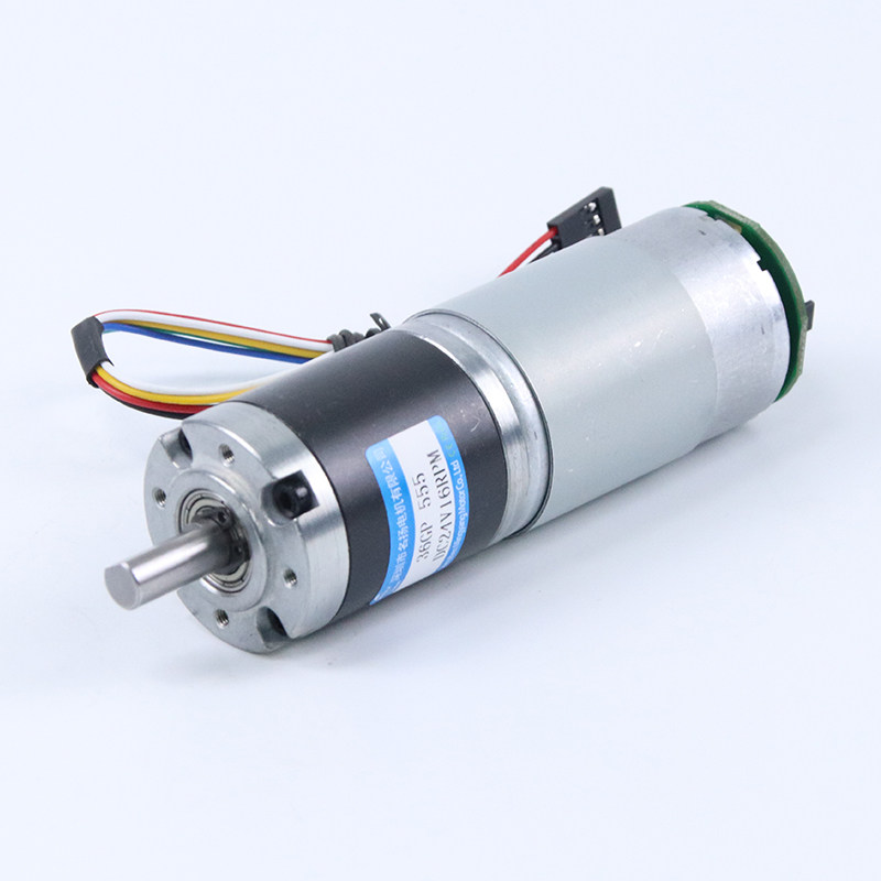 带编码器直流减速电机12v24v行星齿轮36GP-555微型小型电动机马达