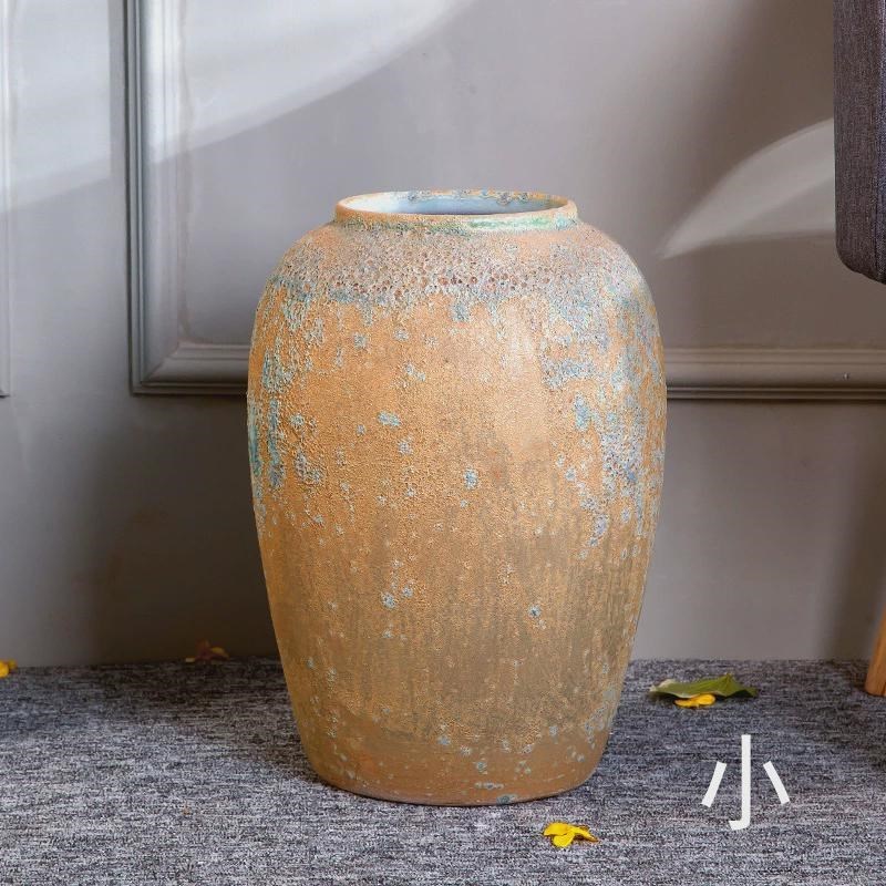 家居装饰设计软装品陶瓷落地大花瓶宾馆酒店大厅摆件大罐子缸