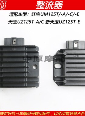 适配豪爵红宝新天玉UZ/UM125T-A/C/E踏板车充电整流器稳压镇流器