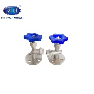 16P 304法兰液位计考克 不锈钢考克DN15 液位计阀 X49W