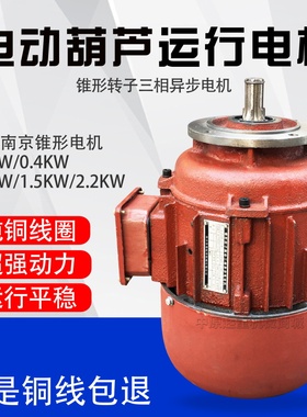 ZDY214 08KW 法兰140mm南京锥形转子电动机电动葫芦运行电机