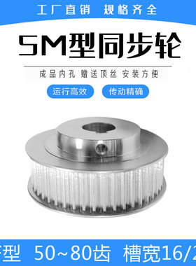 现货同步轮5M50/5M60/5M65/5M70/5M72/5M80齿BF型凸台带宽15/20mm