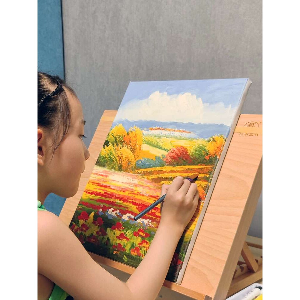 4开8K画板架子美术生专用榉木制A2a3桌面台式绘画图架画室素描水