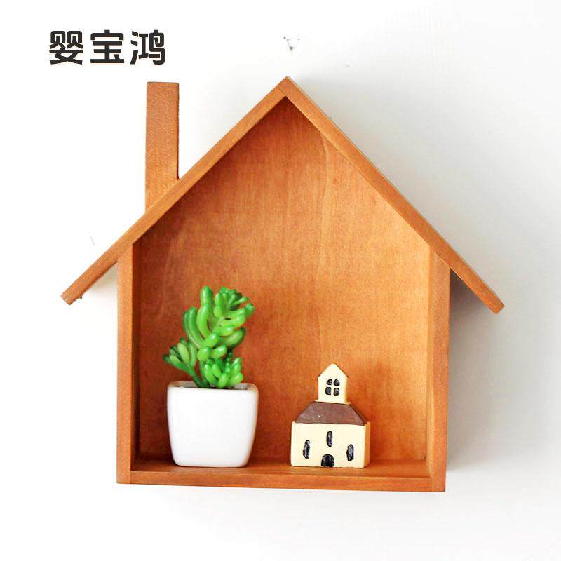 ZAKKA复古木质工艺品 做旧木盒实木盆栽收纳壁挂装饰盒0417可伸缩
