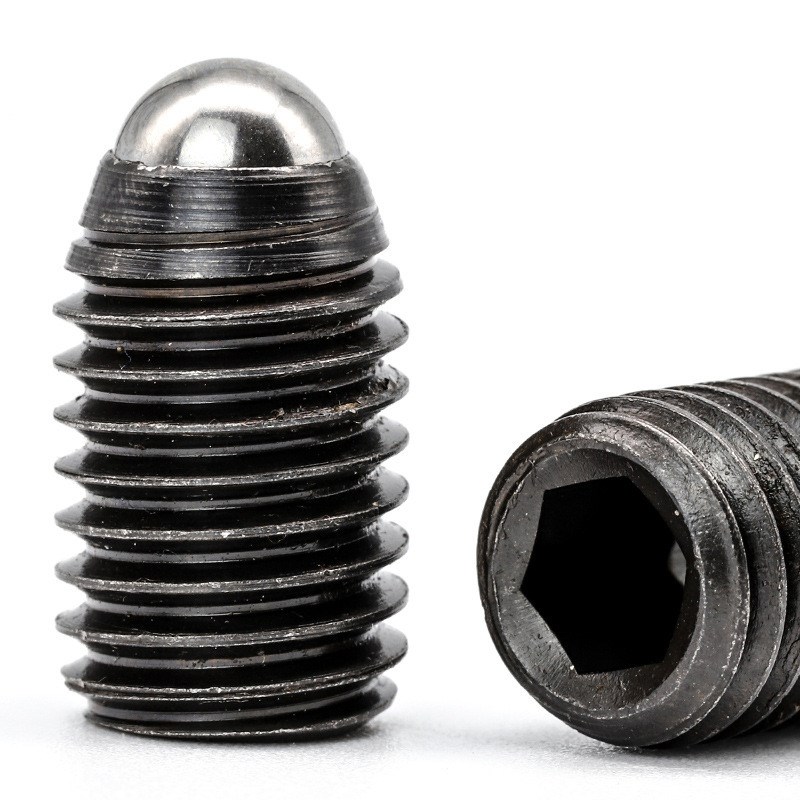 12.9级内六角定位波珠螺丝紧定玻珠螺钉机米球头弹簧柱塞M3/M4/M5