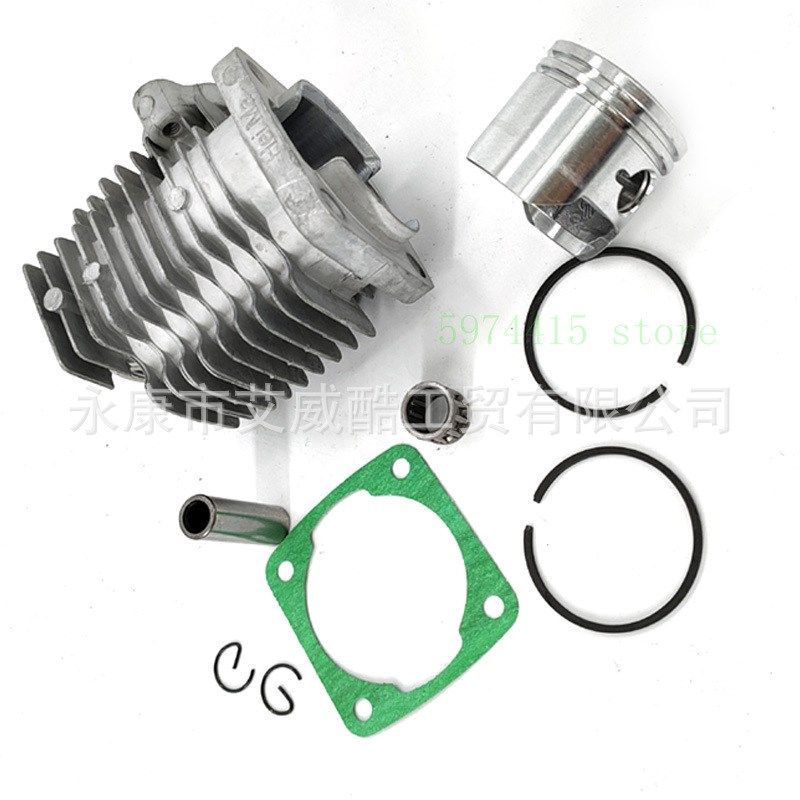 迷你摩托车配件49CC小跑车小越野车两冲发动机缸套缸体活塞总成